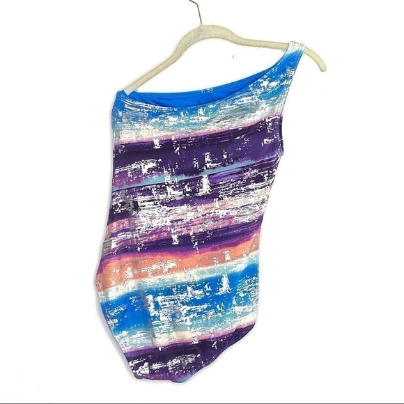 Carmen Marc Valvo One Shoulder One Piece Swimsuit - Pacific Sunset - Picture 5 of 8